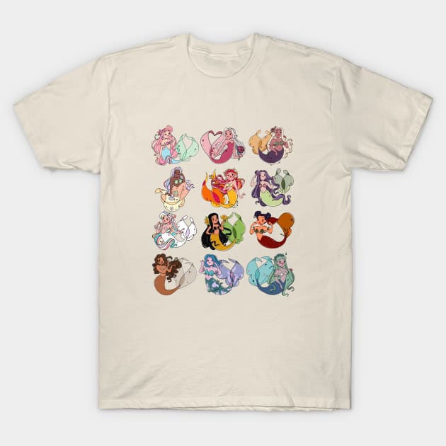 Mermaid gang T-Shirt by Maxineart